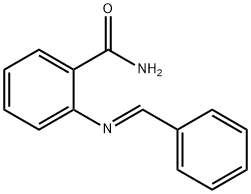 2-(benzylideneamino)benzamide 化学構造式