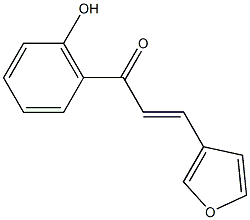 3-(3-furyl)-1-(2-hydroxyphenyl)-2-propen-1-one 化学構造式