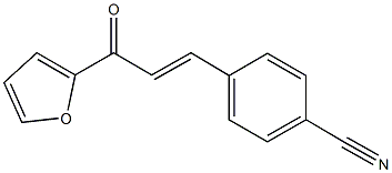4-[3-(2-furyl)-3-oxo-1-propenyl]benzonitrile Struktur