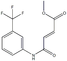 methyl4-oxo-4-[3-(trifluoromethyl)anilino]-2-butenoate Structure