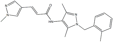 1164503-83-6 N-[3,5-dimethyl-1-(2-methylbenzyl)-1H-pyrazol-4-yl]-3-(1-methyl-1H-pyrazol-4-yl)acrylamide