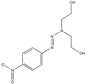 2-(1-(2-hydroxyethyl)-3-{4-nitrophenyl}-2-triazenyl)ethanol Struktur