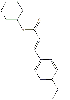 N-cyclohexyl-3-(4-isopropylphenyl)acrylamide 结构式