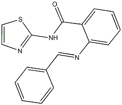 1164505-58-1 2-(benzylideneamino)-N-(1,3-thiazol-2-yl)benzamide