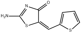 2-imino-5-(2-thienylmethylene)-1,3-thiazolidin-4-one 结构式