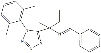 N-benzylidene-N-{1-[1-(2,6-dimethylphenyl)-1H-tetraazol-5-yl]-1-methylpropyl}amine|