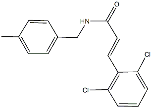 3-(2,6-dichlorophenyl)-N-(4-methylbenzyl)acrylamide Struktur