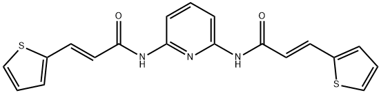 3-(2-thienyl)-N-(6-{[3-(2-thienyl)acryloyl]amino}-2-pyridinyl)acrylamide Structure