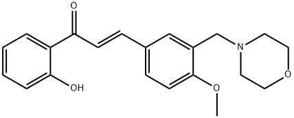 1-(2-hydroxyphenyl)-3-[4-methoxy-3-(4-morpholinylmethyl)phenyl]-2-propen-1-one,1164512-12-2,结构式