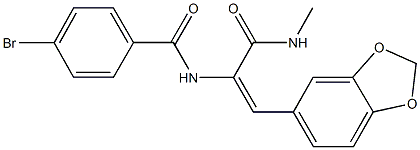 1164512-79-1 N-{2-(1,3-benzodioxol-5-yl)-1-[(methylamino)carbonyl]vinyl}-4-bromobenzamide