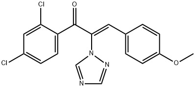1-(2,4-dichlorophenyl)-3-(4-methoxyphenyl)-2-(1H-1,2,4-triazol-1-yl)-2-propen-1-one|