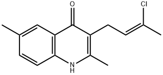 3-(3-chloro-2-butenyl)-2,6-dimethyl-4-quinolinol|