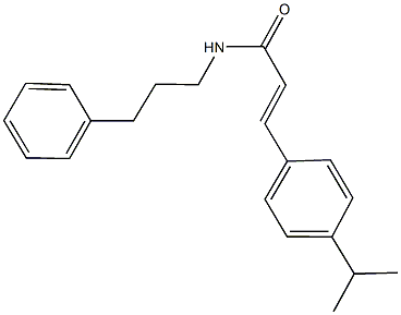 3-(4-isopropylphenyl)-N-(3-phenylpropyl)acrylamide Structure