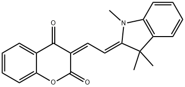 3-[2-(1,3,3-trimethyl-1,3-dihydro-2H-indol-2-ylidene)ethylidene]-2H-chromene-2,4(3H)-dione Structure