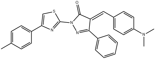 1164523-96-9 4-[4-(dimethylamino)benzylidene]-2-[4-(4-methylphenyl)-1,3-thiazol-2-yl]-5-phenyl-2,4-dihydro-3H-pyrazol-3-one