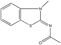 N-(3-methyl-1,3-benzothiazol-2(3H)-ylidene)acetamide Structure