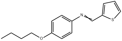 N-(4-butoxyphenyl)-N-(2-thienylmethylene)amine Struktur