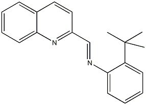 N-(2-tert-butylphenyl)-N-(2-quinolinylmethylene)amine Structure