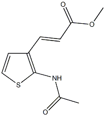 methyl 3-[2-(acetylamino)-3-thienyl]acrylate Struktur