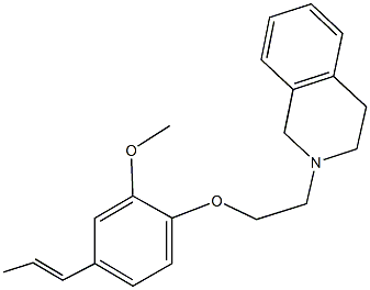 2-{2-[2-methoxy-4-(1-propenyl)phenoxy]ethyl}-1,2,3,4-tetrahydroisoquinoline Structure