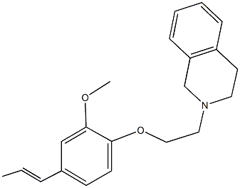 2-{2-[2-methoxy-4-(1-propenyl)phenoxy]ethyl}-1,2,3,4-tetrahydroisoquinoline|