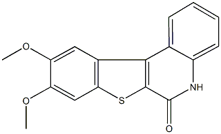 9,10-dimethoxy[1]benzothieno[2,3-c]quinolin-6(5H)-one Structure