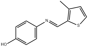 4-{[(3-methyl-2-thienyl)methylene]amino}phenol Structure