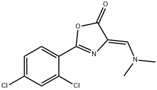 2-(2,4-dichlorophenyl)-4-[(dimethylamino)methylene]-1,3-oxazol-5(4H)-one,1164542-47-5,结构式