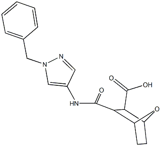 3-{[(1-benzyl-1H-pyrazol-4-yl)amino]carbonyl}-7-oxabicyclo[2.2.1]heptane-2-carboxylic acid,1164550-79-1,结构式