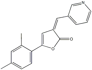 5-(2,4-dimethylphenyl)-3-(3-pyridinylmethylene)-2(3H)-furanone Structure