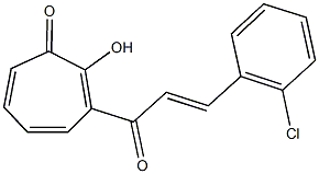 3-[3-(2-chlorophenyl)acryloyl]-2-hydroxy-2,4,6-cycloheptatrien-1-one,1164552-30-0,结构式