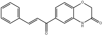 6-cinnamoyl-2H-1,4-benzoxazin-3(4H)-one Structure