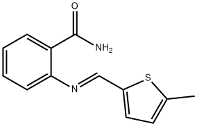 2-{[(5-methyl-2-thienyl)methylene]amino}benzamide,1164554-97-5,结构式