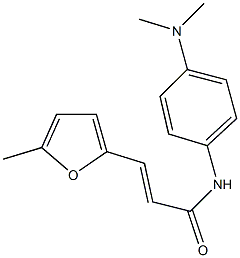 N-[4-(dimethylamino)phenyl]-3-(5-methyl-2-furyl)acrylamide 化学構造式