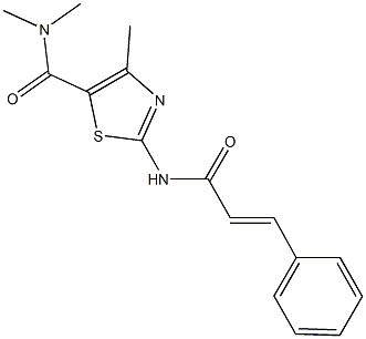 2-(cinnamoylamino)-N,N,4-trimethyl-1,3-thiazole-5-carboxamide Structure