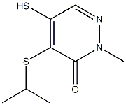 4-(isopropylthio)-5-mercapto-2-methyl-3(2H)-pyridazinone 结构式