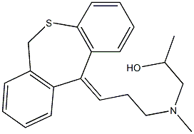 1-[(3-dibenzo[b,e]thiepin-11(6H)-ylidenepropyl)(methyl)amino]-2-propanol Structure