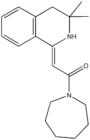 1-[2-(1-azepanyl)-2-oxoethylidene]-3,3-dimethyl-1,2,3,4-tetrahydroisoquinoline|