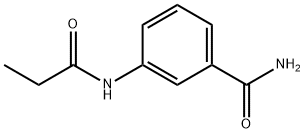 3-(propionylamino)benzamide 化学構造式