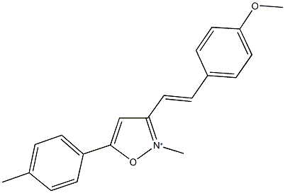 3-[2-(4-methoxyphenyl)vinyl]-2-methyl-5-(4-methylphenyl)isoxazol-2-ium Structure