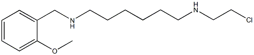 N-(2-chloroethyl)-N-{6-[(2-methoxybenzyl)amino]hexyl}amine Structure