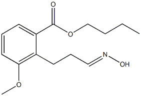 butyl2-[3-(hydroxyimino)propyl]-3-methoxybenzoate 化学構造式