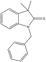 1-benzyl-3,3-dimethyl-1,3-dihydro-2H-indole-2-thione Struktur