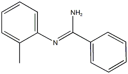 N'-(2-methylphenyl)benzenecarboximidamide 化学構造式