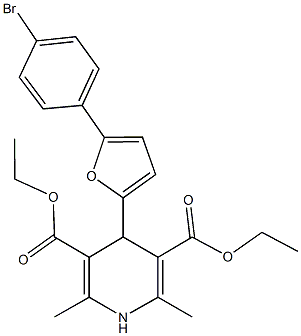 diethyl 4-[5-(4-bromophenyl)-2-furyl]-2,6-dimethyl-1,4-dihydro-3,5-pyridinedicarboxylate|