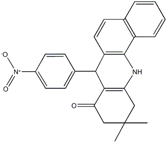 7-{4-nitrophenyl}-10,10-dimethyl-7,10,11,12-tetrahydrobenzo[c]acridin-8(9H)-one|