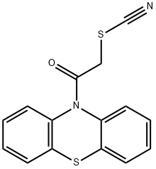 2-oxo-2-(10H-phenothiazin-10-yl)ethyl thiocyanate 化学構造式