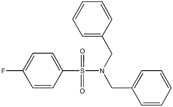 N,N-dibenzyl-4-fluorobenzenesulfonamide Structure