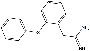 2-[2-(phenylsulfanyl)phenyl]ethanimidamide Struktur