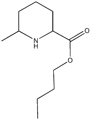 butyl 6-methyl-2-piperidinecarboxylate Structure